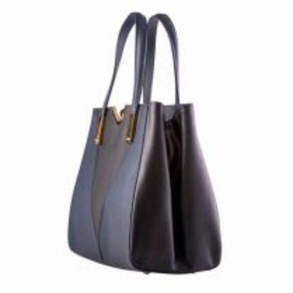 Tatou Double Colors Italian Leather Handmade Bag - Picture 2 of 7